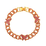 Personality Full Diamond Butterfly Accessories Cuban – Stylish Gifts — 13