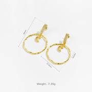 Fashion Premium Design Sense Earrings Circle Pendant – Stylish Gifts — 9