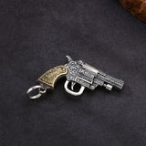 925 Sterling Silver Revolver Pendant – Jewelry Gift Ideas — 2