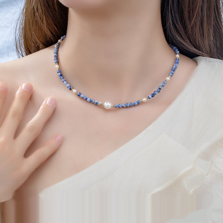 Emperor Lapis Lazuli Classic Popular Clavicle Chain – Surprise Gifts — 1