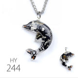 Dolphin Steampunk Electronic Pendant Necklace – Jewelry Gift Ideas — 10