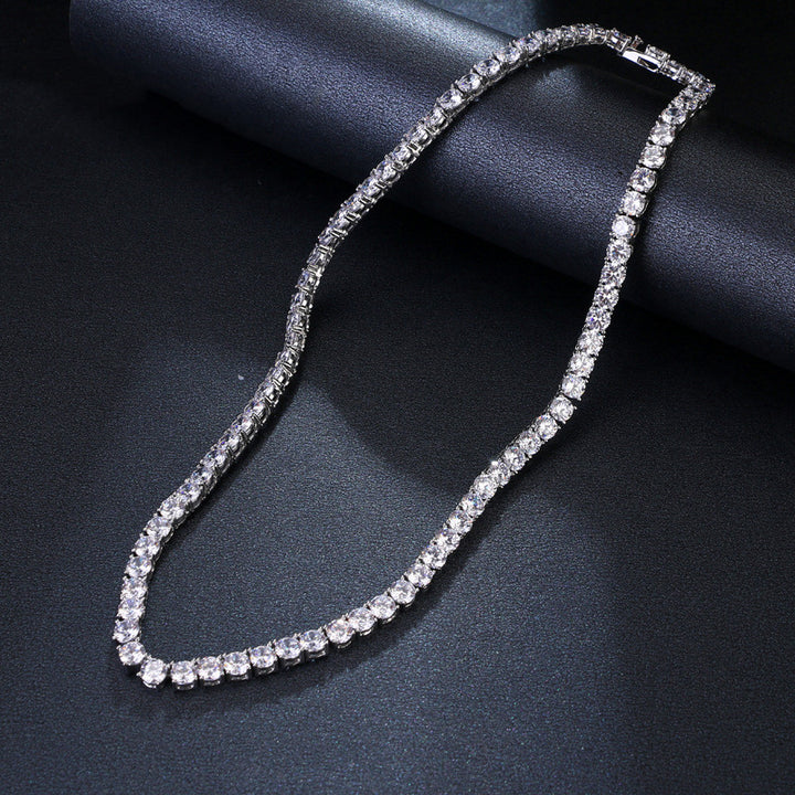 Fashion Temperament Round Zircon Necklace Women – Jewelry Gift Ideas — 1