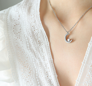 Lunala's Glimmer Gold Zirconia Necklace – Jewelry Gift Ideas — 3
