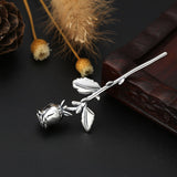 S925 Sterling Silver Retro Simple Elegant Rose – Jewelry Gift Ideas — 5