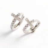 S925 Sterling Silver INS Minimalist Diamond Cross – Unique Gift Ideas — 4