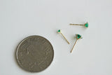 Mini Japanese And Korean Small Round Four-Claw Stud – Meaningful Gifts — 2