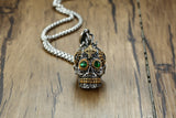 Titanium Steel Ghost Head Pendant Men's Green Eye – Jewelry Gift Ideas — 9