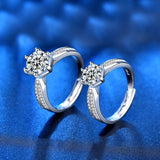 Women's Fashion Sterling Silver Moissanite Ring – Stylish Gifts — 4