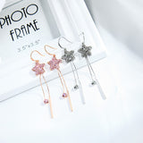 Star Earrings Female Long Tassels Show Face Thin Ear – Gifts for Her — 1