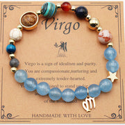Twelve Constellations Bracelets Natural Stone Beaded – Practical Gifts — 10