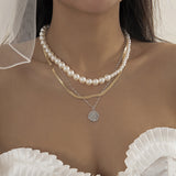 Metal Style Sweet Cool Pearl Necklace – Jewelry Gift Ideas — 12
