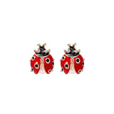 Japanese And Korean Retro Cute Fashion LADYBIRD Stud – Stylish Gifts — 17