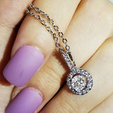 Exquisite Round Necklace Women's White Gold – Jewelry Gift Ideas — 4