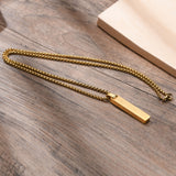 Stainless Steel Roman Numeral Rectangular Bar – Jewelry Gift Ideas — 2
