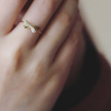 Gold Plated Bow Women's Niche Design Index Finger – Jewelry Gift Ideas — 2