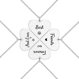 4 Pcs Set Heart Puzzle Four Leaf Clover Pendant – Jewelry Gift Ideas — 1