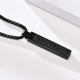 Stainless Steel Roman Numeral Rectangular Bar – Jewelry Gift Ideas — 11