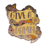 Don't Care Flower Brooch Feminist Badge – Jewelry Gift Ideas — 2