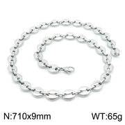 Personality Oval Simple Stainless Steel Coffee – Jewelry Gift Ideas — 19