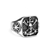 Men's Ring Pirate Eight Awn Star Vintage Stainless – Gifts for Him — 4