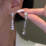 Women's Full Diamond Water Drop Earrings – Gifts for Her — 2