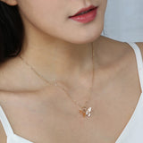 Ladies Short Clavicle Chain New Diamond Butterfly – Jewelry Gift Ideas — 1