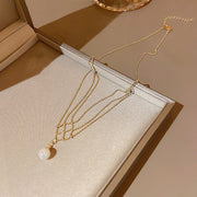 Women's All-match Stitching Love Pearl Necklace – Jewelry Gift Ideas — 14