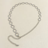 Waist Chain Women Senior Sense Circle Wavy Metal Chain – Stylish Gifts — 8