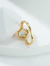 Natural Stone Semi-Precious Blue Moonstone Ring – Birthday Gifts — 5