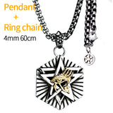 Pendant Titanium Steel Retro Hexagram Pendant – Jewelry Gift Ideas — 6