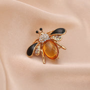 Cartoon Cute Bee Zircon Diamond Pearl Brooch – Jewelry Gift Ideas — 8