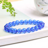 Faux Crystal Single Loop Glass Bracelet – Jewelry Gift Ideas — 3