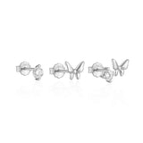 925 Sterling Silver Butterfly Star Devil's Eye Set – Everyday Gifts — 12