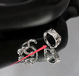Liquid Irregular Pleated Couple Ring Female Niche – Gifts for Her — 4