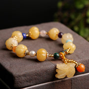 Fashion Golden Silk Jade Lotus Beads Jade Beaded – Stylish Gifts — 8