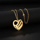 18k Gold Stainless Steel Heart-shaped Pendant – Jewelry Gift Ideas — 7