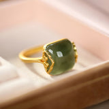 Female Adjustable Retro Jade Xiangyun Ring – Gifts for Her — 4