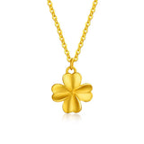 Alluvial Gold Lucky Four-leaf Clover Necklace – Jewelry Gift Ideas — 7