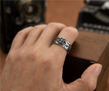 Skull Couple Ring Vintage Old Domineering Men's Cross – Gifts for Him — 16