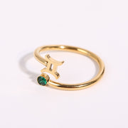 Constellation Symbol Birthstone Ring – Holiday Gift Ideas — 13