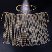 Fashion Exaggerated Long Fringed Skirt With Shiny – Stylish Gifts — 4