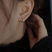 925 Sterling Silver Needle Pearl Stud Earrings Women's – Gifts for Her — 9