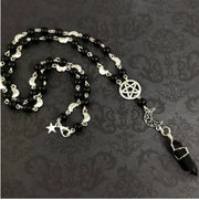 Pentagram Moon Black Replica Diamond Earring – Jewelry Gift Ideas — 2