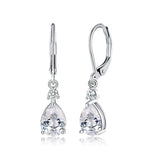 Light Luxury Water Drop Copper Zircon Earrings Female – Gifts for Her — 4