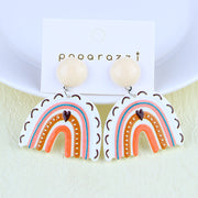 Cartoon Rainbow Contrast Color Acrylic Stud Earrings – Stylish Gifts — 13