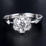 S925 Sterling Silver Ring Women's Broken Diamond – Gifts for Her — 2