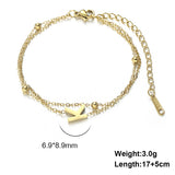 Cut Titanium Steel Double-layer Chain 26 Letters – Jewelry Gift Ideas — 3