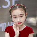 Red Hair Pin Flower Hair Clips Earrings Set Women – Beauty Gifts — 1