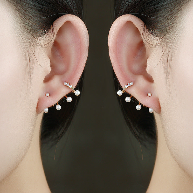 Natural Pearl Earrings Fashion OL Simple – Stylish Gifts — 1