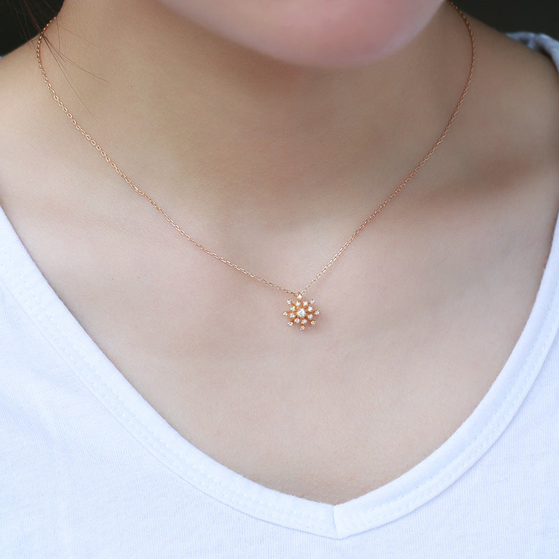 Zircon Clavicle Necklace Women's Sterling Silver – Jewelry Gift Ideas — 1